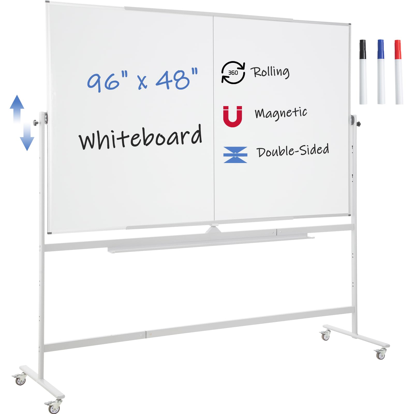 Amazon.com : FORTUNO Large Magnetic Mobile Whiteboard 96